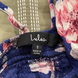 Lulu's Navy Floral Jumpsuit